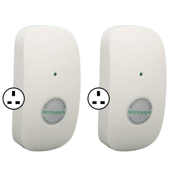 XingJian LLC Smart Electric Box - Power Saver - Voltage Stabilizer - Energy Saving Device (2pcs) - AC 90-250V - UK Plug