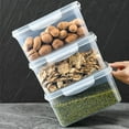 thumbnail image 6 of Household transparent plastic food storage box-Including drain basket,  Portable Breathable Multifunctional Basin, Fast Draining Food Containers with Removable Colander for Fridge S, 6 of 7