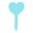 Baby Blue, variant on Ruanlalo 100Pcs Heart Shape Plant Tags Waterproof Gardening Labels Reusable Plastic Plant Markers for Plant Pots Flower Beds Herb Gardens