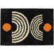 thumbnail image 1 of Alfombras de baño suaves y acogedoras y antideslizantes, absorbentes para la ducha Alfombrillas, lavables a máquina (negro/naranja), 1 of 5