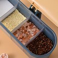 thumbnail image 6 of Nkmbld Spice Storage Containers with 4 Grids and 4 Spoons Kitchen Condiment Jar, Blue, 6 of 8
