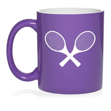Tennis Racquets Ceramic Coffee Mug Tea Cup Gift for Her Him Friend Coworker Wife Husband (11oz Purple) Tennis Racquets Ceramic Coffee Mug Tea Cup Gift for Her Him Friend Coworker Wife Husband (11oz Purple)