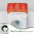 thumbnail image 4 of ZIATUBLE Christmas Trees Toilet Tank Cover Lid Reusable Toilet Tank Protector Cover Easy to Install Toilet Tank Cover for Bathroom Stretchable Toilet Tank Lid Pads Home Decor, 4 of 5