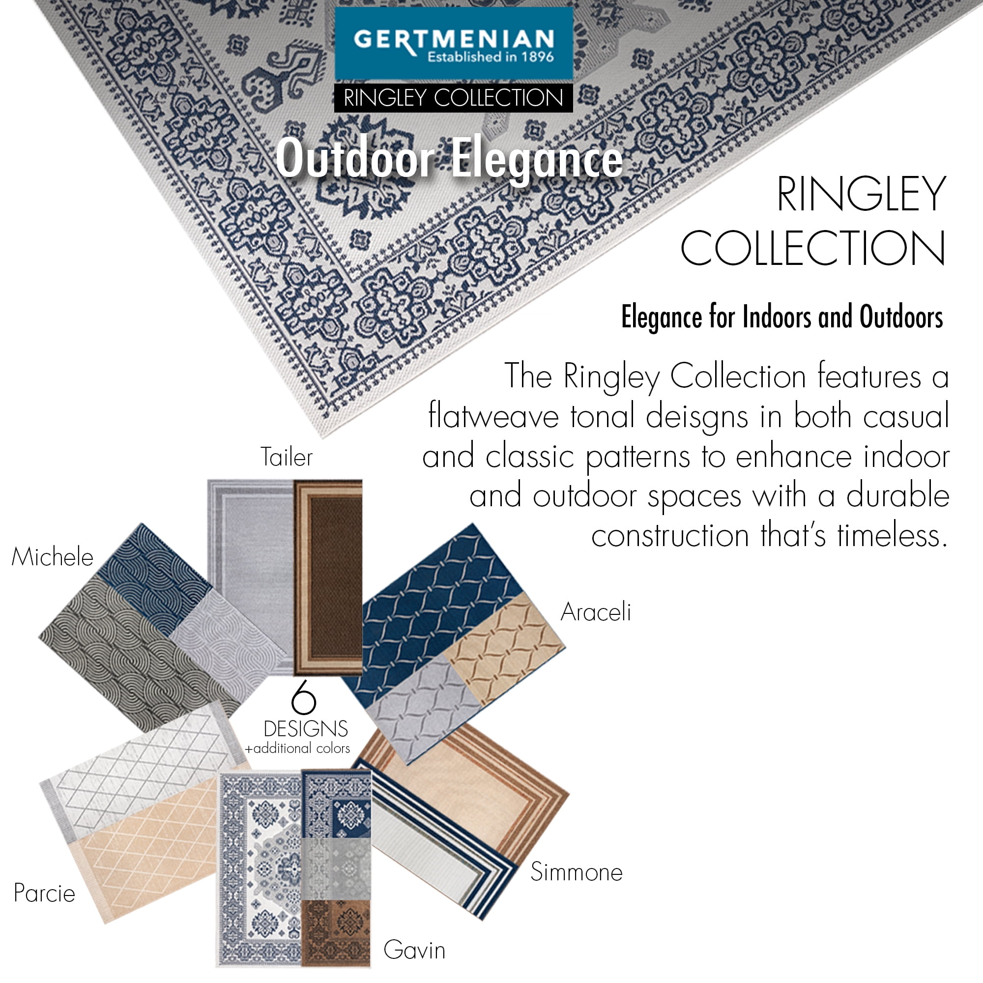 Gertmenian Ringley Gavin Traditional Oriental Gray Area Rug, 5x7