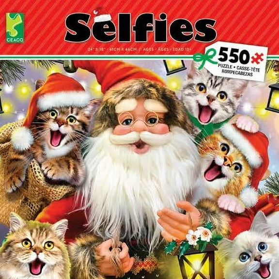 Ceaco - Selfies - Santa Selfie - 550 Piece Jigsaw Puzzle