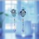 thumbnail image 4 of Paquete de 2 pinturas de diamantes, adorno de ventana artesanal, candelabro de cristal, colgante de carillón de viento para el jardín del hogar, 4 of 5