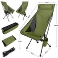 thumbnail image 4 of TOPCHANCES Ultralight High Back Folding Camping Chairs with Armrest, Upgrade Aluminum Alloy Bracket, Portable Lightweight Outdoors Camping Chair with Carry Bag, 1 Pack, 4 of 7