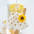 thumbnail image 7 of GASTROPOD Dog Dresses for Small Dogs Girl,Polyester Dog Dress,Eye Catching with Flower Dog Dresses,Yellow,Xs, 7 of 7