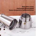 thumbnail image 3 of Cafetera Moka DeeKleen de acero inoxidable de 6 tazas, 3 of 9