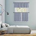 thumbnail image 5 of Purple Beige Dandelion Kitchen Curtains Sets for Windows 36 Inch Length, Farmhouse Botanical Blossom Rod Pocket Window Treatments Tier Curtains and Valances Set for Bedroom/Bathroom, 5 of 8