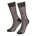 thumbnail image 2 of Deago 1-5 Pairs Mens Silk Socks Sheer Dress Socks Ultra Thin Nylon Business Sox Summer Cool Crew Socks (Black), 2 of 10