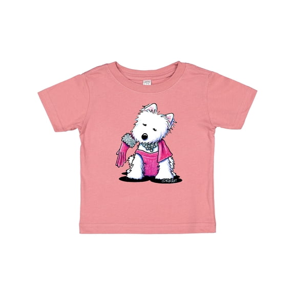 Inktastic Material Girl Westie Dog Girls Baby T-Shirt