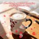 thumbnail image 4 of Taza de Café con Corazón Que Cambia de Color, Taza de Cerámica de 10oz para Bebidas Calientes, Sensible Al Calor, de Negro a Rojo, 4 of 6