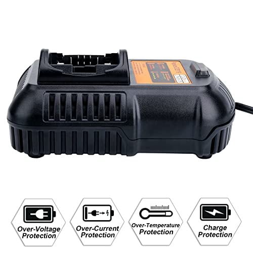 DCB119 Car Vehical Charger Replacement for Dewalt Battery Charger DCB112 DCB101 DCB115 DCB107 Compatible with 12V& 20V/60V MAX Lithium-Ion Batteries DCB206 DCB230 DCB120 DCB126 DCB606 DCB609