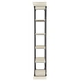 thumbnail image 5 of Weston Home Cabana 5 Shelf Wood and Iron X-Back Bookcase, Ivory White, 5 of 5