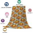 thumbnail image 5 of Waffle Blanket Soft Fluffy Cozy Warm Luxury Flannel Throw Blankets for Bed Couch Chairs Dorm Gifts for Women Boys Girls Medium (60"x50"), 5 of 6
