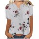 thumbnail image 1 of Camisa de manga corta con estampado de moda informal para mujer Fridja  hjk334, 1 of 4