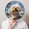 thumbnail image 5 of Dog Cute Wall Clocks Battery Operated 9.5 Inch Round Clock Acrylic Silent Non-Ticking Bedroom Living Room Decorative Clocks, 5 of 10