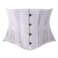 thumbnail image 1 of Corsé de hueso de acero 24 para mujer, torso corto, sujetador de entrenamiento de cintura pesada, corsé de cintura moldeador de cuerpo transpirable ahuecado, 1 of 5