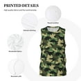 thumbnail image 3 of Sikiie Camouflage Dinosaur Basketball Jersey Reversible Men's Mesh Athletic Sports Shirts Training Practice S-4XLMedium, 3 of 6