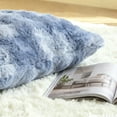 thumbnail image 3 of Sanmadrola Pillow Covers 18x18 Fluffy Faux Rabbit Fur Decorative Throw Pillows Case, Shaggy Decorative Cushion Covers for Sofa, Bedroom, Living Room, Cozy Home Décor, Set of 2, 3 of 7