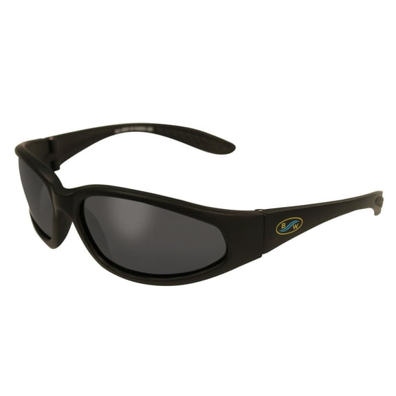 BluWater Samson 2 Polarized Sunglasses for Men Scratch-Resistant Boating, Watersports & Fishing Glasses Black Frame w/ Gray Lens