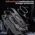 thumbnail image 2 of Shockproof Magsafe Kickstand Ring Case For Iphone 15 Pro Max,iPhone 16 Pro, 2 of 5