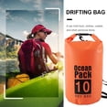 thumbnail image 4 of Saco De Bolsa Seca Bolsa seca impermeable Pack Saco Natación Kayak River Trekking (10L Naranja) Likrtyny Libre de BPA, 4 of 4