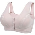 thumbnail image 3 of Women's Plus Size Bras Sets, Women's Everyday Bra and Panty Set Daisy Bra Underwear Set Front Closure Button Shaping Cup Shoulder Strap Underwire Bra 36-46, 3 of 3