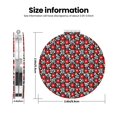 thumbnail image 3 of Kdxio Red Floral Pocket Mirror, 1X/2X Travel Makeup Mirror 2-Sided Folding Small Mirror Portable Double-Sided Magnifying Cosmetic Mirror for Gift-Round Shape, 3 of 9