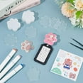 thumbnail image 5 of 1 Set 30Pcs Paw Print Acrylic Badge Buddy 1.95x2.08Inch DIY Badge Buddy Blanks Set Badge Reel Holders for Nurse Teacher Lab Tech Receptionist 2.7mm Thickness, 5 of 9