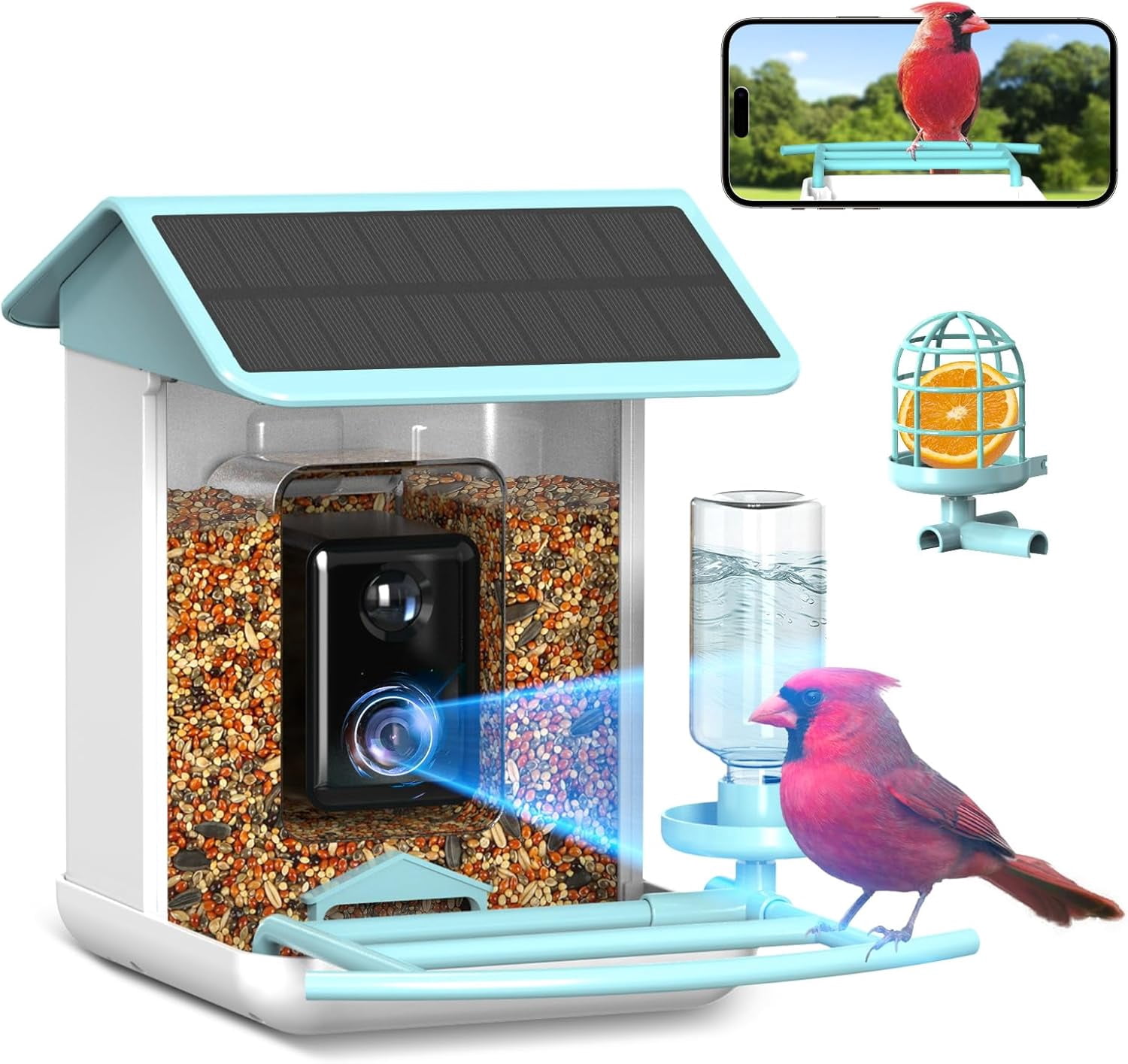 Birdbuddy Durable & Weatherproof Pro Solar Bird Feeder with