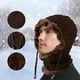 thumbnail image 2 of Gorros y bufandas de punto en un clima cálido y frío 2 en 1 Gorro de invierno Bufanda marrón Yuyangstore Gorro cálido Beanie, 2 of 8