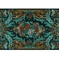 thumbnail image 1 of Ahgly Company Indoor Rectangle Medallion Light Blue French Area Rugs, 2' x 3', 1 of 4