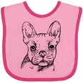 thumbnail image 3 of Inktastic French Bulldog Portrait Boys or Girls Baby Bib, 3 of 4