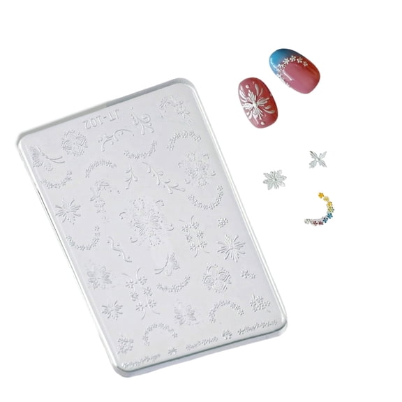 Intricate 3D Silicone Stencils for Nail Art Stickers and Handmade Decorations