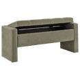 thumbnail image 2 of Bouclair Banc de Rangement Rembourré Kaki, 2 of 4