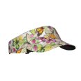 thumbnail image 2 of Daiia Butterflies2 Pattern Sport Sun Visor Hats Visor Cap Adjustable Empty Top Baseball Cap Cotton Ball Caps for Women and Men, 2 of 8