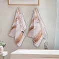 thumbnail image 4 of Coolnut Rose Gold Abstract Marble Hand Towels, Ultra Soft Absorbent Fingertip Bath Towels Breathable & Comfort Hand Towels for Bathroom Hotel, Gym and Spa 28"X 14"(2PCS), 4 of 6