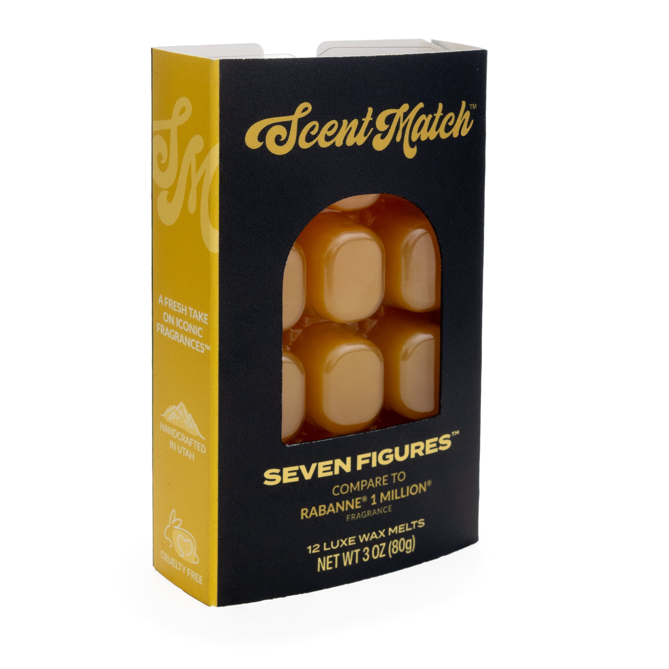 (3 pack) IllumiScents ScentMatch, 3 oz Wax Melts, Seven Figures (Compare to: Paco Rabanne® One Million™)