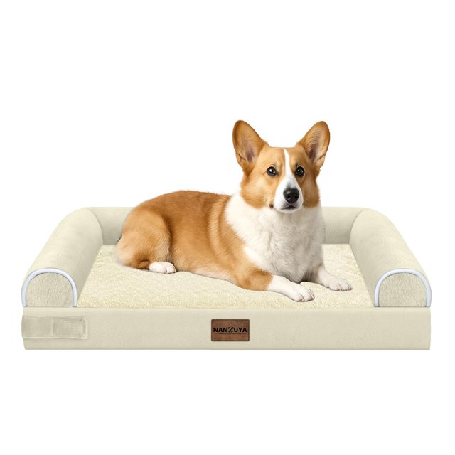 Cama para Perro NANUYA Ortopédica Mediana Grande Impermeable tipo Sofá
