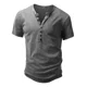 thumbnail image 1 of Playera Henley Casual Retro Manga Corta Para Hombre Algodón, 1 of 6