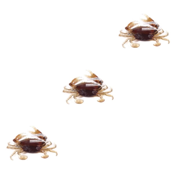 Inteprter Simulación de cangrejos, anzuelo de cebo , señuelo de pesca Artificial, señuelos falsos realistas, cabeza de río de agua dulce, 8cm Type1 NO1