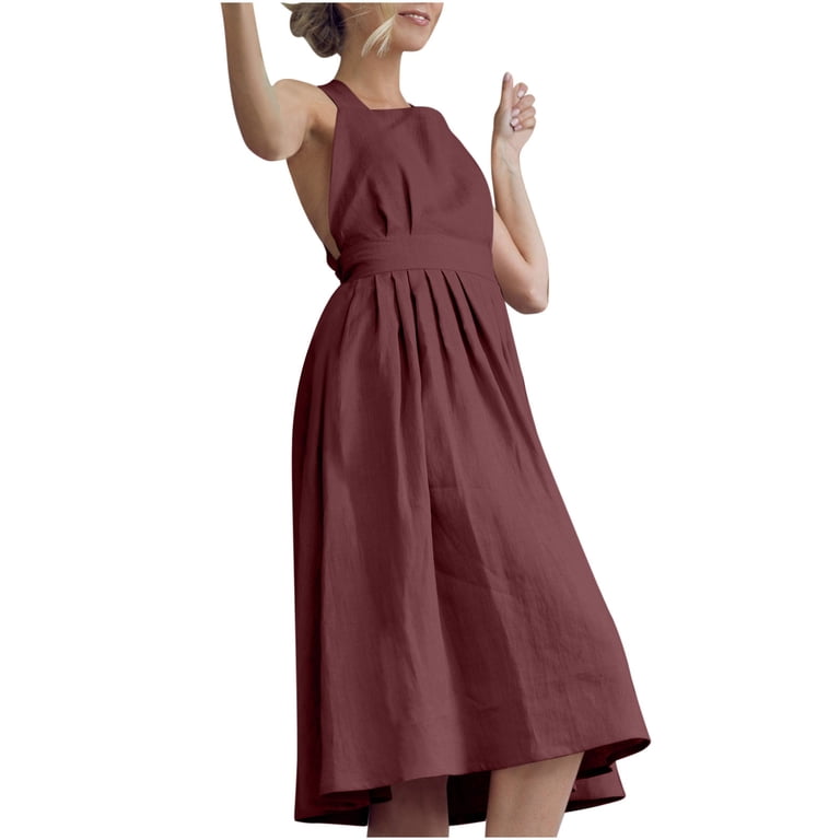 chinese dress ladies Georgia Square Neckline Midi Dress Red