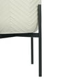 thumbnail image 6 of Bloomingville Round Metal Planter with Chevron Pattern on Stand, Matte White, 6 of 7