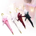 thumbnail image 1 of AMERTEER Solid Color Lace Bow Decor Miniature Umbrella Photo Scene Toy DIY Craft Prop White, 1 of 11