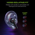 thumbnail image 6 of Hypercel 15524-HYP HyperGear CobraStrike True Wireless Gaming Earbuds with No Lag Audio (15524-HYP) Black, 6 of 12