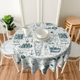 thumbnail image 4 of Nautical Table Cloth Round Table Cover Wrinkle Resistant Waterproof Tablecloth 60 Inch Washable for Kitchen Party Picnic1, 4 of 6