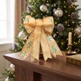 thumbnail image 5 of Dalxymotic Christmas Bow Hanging Decoration, Holiday Tree Wreath Door Wall Accent, Festive Home Party Arrangement Bow, Bow Decor, Christmas Decoration for Tree, Wreath, Door, Wall, 5 of 5