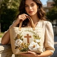 thumbnail image 4 of shyuyusa Printed Pattern Crossbody Bag Lightweight Shoulder Tote Large Capacity Design for Daily Commute Shopping and Outdoor Carrying Use, 4 of 6